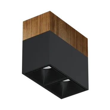 Потолочный светильник Ledron KUBING 2 Wooden 160 Black 4000K