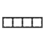 Рамка на 4 поста для розеток и выключателей LeDron 4 Frame PC Grey от ImperiumLoft