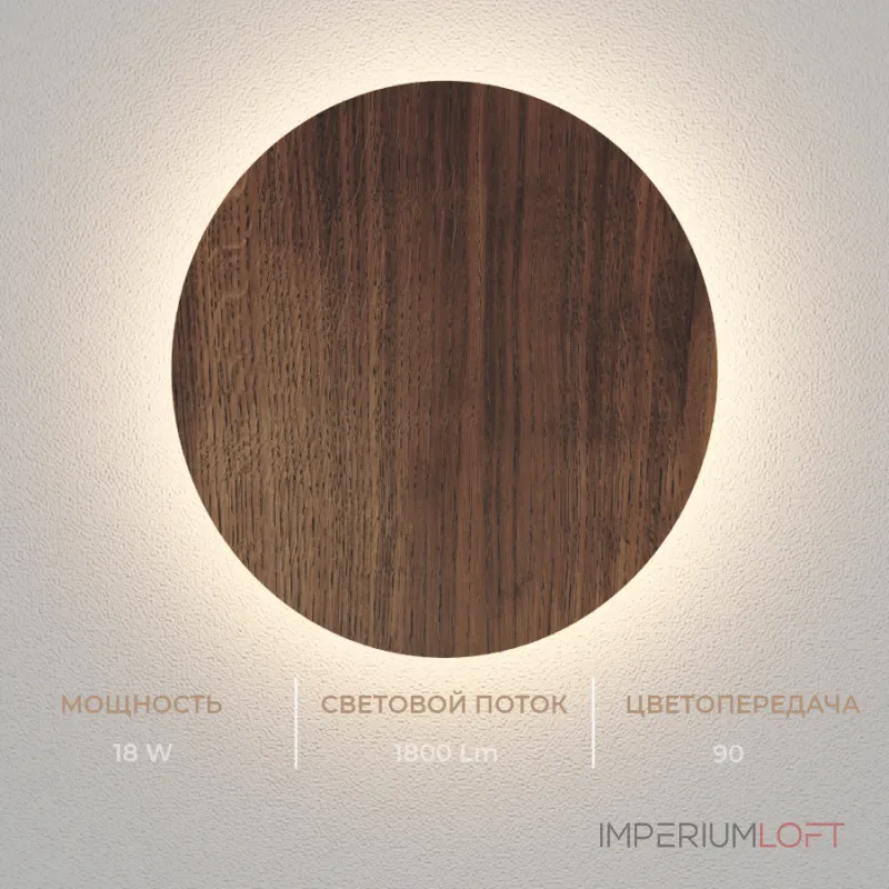 Настенный светодиодный светильник LeDron GW-8663 GW-8663/30 Wooden White от ImperiumLoft