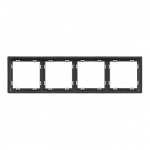 Рамка на 4 поста для розеток и выключателей LeDron 4 Frame PC Grey от ImperiumLoft