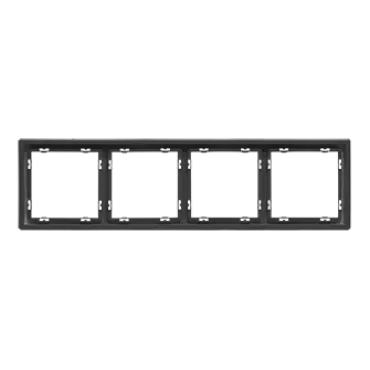 Рамка на 4 поста для розеток и выключателей LeDron 4 Frame PC Grey Рамка на 4 поста для розеток и выключателей LeDron 4 Frame PC Grey