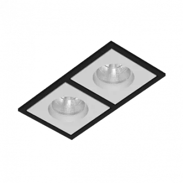 Встраиваемый светодиодный светильник LeDron BRUTAL BRUTAL SQ2 Black-White TRIAC