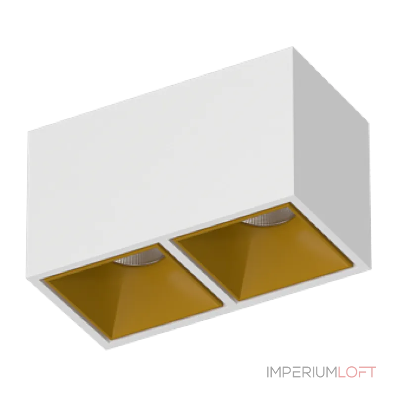 Потолочный светильник Ledron KUBING 2 White-Gold 4000K от ImperiumLoft Потолочный светильник Ledron KUBING 2 White-Gold 4000K от ImperiumLoft