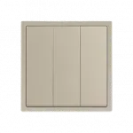 Трехклавишный выключатель LeDron 3 Gang 1 Way Cashmere от ImperiumLoft