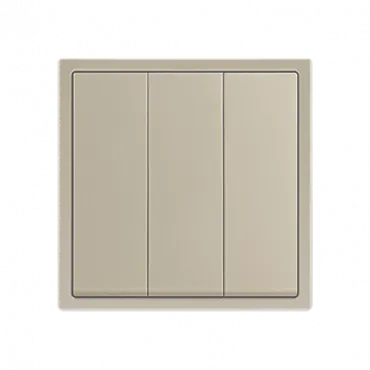 Трехклавишный выключатель LeDron 3 Gang 1 Way Cashmere
