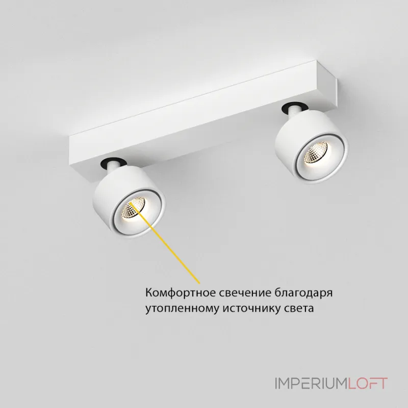 Потолочный поворотный светодиодный светильник LeDron SAGITONY SAGITONY E2 S75 White от ImperiumLoft Потолочный поворотный светодиодный светильник LeDron SAGITONY SAGITONY E2 S75 White от ImperiumLoft
