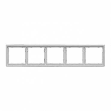 Рамка на 5 постов для розеток и выключателей LeDron 5 Frame PC White