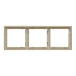 Рамка на 3 поста для розеток и выключателей LeDron 3 Frame PC Cashmere от ImperiumLoft
