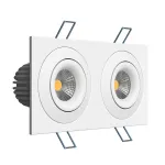Встраиваемый поворотный светодиодный светильник LeDron LH07SB-R LH07SB-R SQ2 White 20W 3000K DIM TRIAC от ImperiumLoft