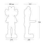 Дизайнерская статуэтка скульптура LeDron Лохматик 80C white от ImperiumLoft