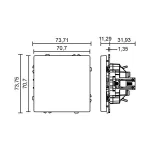 Одноклавишный выключатель LeDron 1 Gang 1 Way White от ImperiumLoft