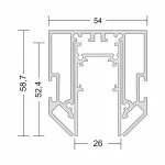 Шинопровод встраиваемый в натяжной потолок LeDron АВД-5933 (АВД-5356) White от ImperiumLoft