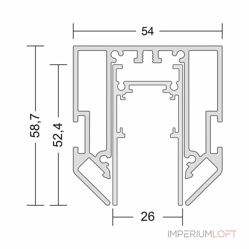 Шинопровод встраиваемый в натяжной потолок LeDron АВД-5933 (АВД-5356) White от ImperiumLoft
