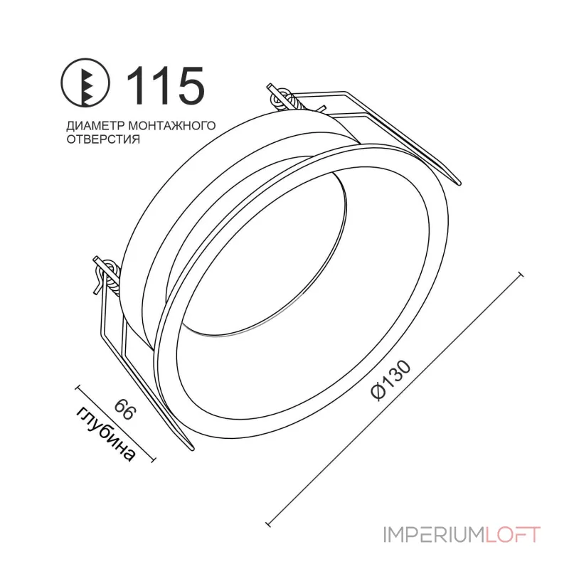 Встраиваемый светодиодный светильник LeDron UNIQUE DA-7320CR-BLACK от ImperiumLoft Встраиваемый светодиодный светильник LeDron UNIQUE DA-7320CR-BLACK от ImperiumLoft
