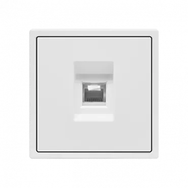 Розетка компьютерная одиночная LeDron CAT 6 (DATA) White