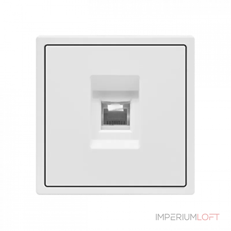 Розетка компьютерная одиночная LeDron CAT 6 (DATA) White от ImperiumLoft