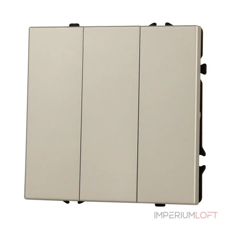 Трехклавишный выключатель LeDron 3 Gang 1 Way Cashmere от ImperiumLoft Трехклавишный выключатель LeDron 3 Gang 1 Way Cashmere от ImperiumLoft