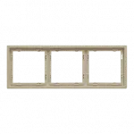 Рамка на 3 поста для розеток и выключателей LeDron 3 Frame PC Cashmere от ImperiumLoft