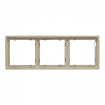 Рамка на 3 поста для розеток и выключателей LeDron 3 Frame PC Cashmere Рамка на 3 поста для розеток и выключателей LeDron 3 Frame PC Cashmere