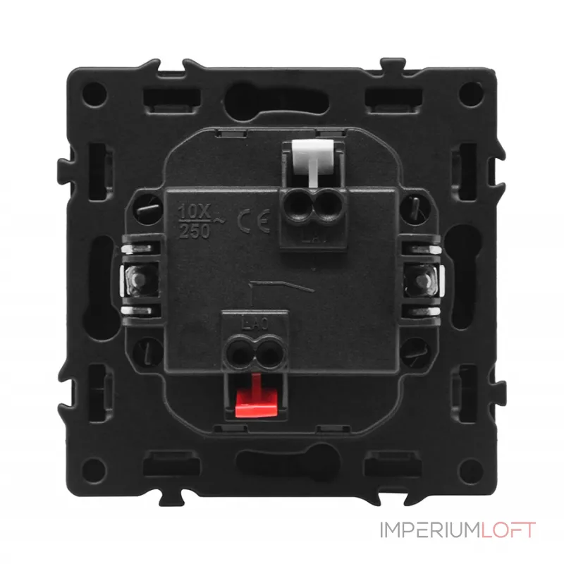 Выключатель одноклавишный звонкового типа LeDron 1G Reset White от ImperiumLoft