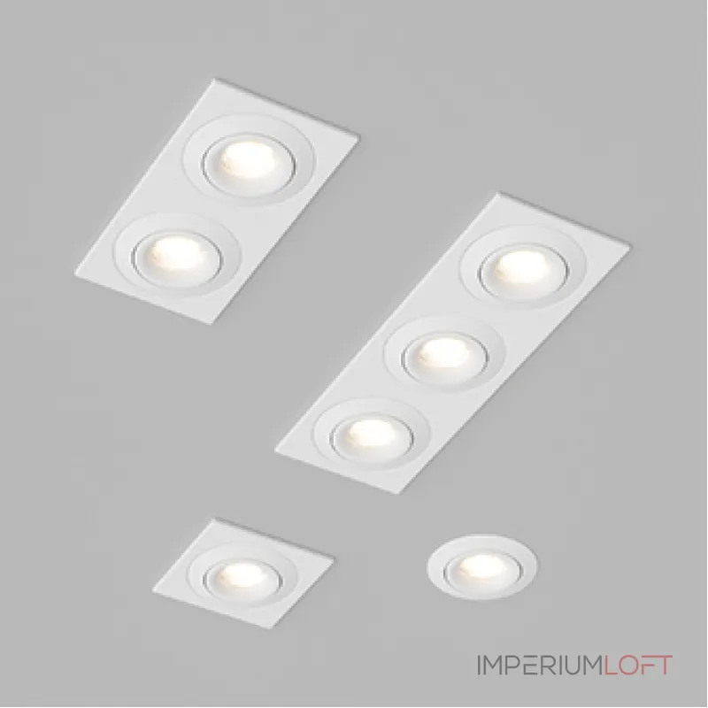 Встраиваемый поворотный светодиодный светильник LeDron LH07SB-R LH07SB-R SQ2 White 20W 3000K DIM TRIAC от ImperiumLoft