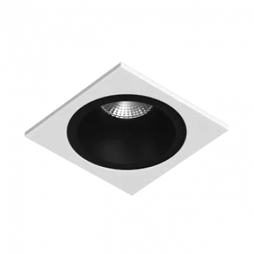 Встраиваемый светильник под сменную лампу LeDron AO1501010 AO1501010 SQ White-Black Встраиваемый светильник под сменную лампу LeDron AO1501010 AO1501010 SQ White-Black