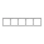 Рамка на 5 постов для розеток и выключателей LeDron 5 Frame PC White от ImperiumLoft