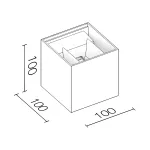 Настенный светодиодный светильник LeDron BCS-WL2027 BCS-WL2027 Brass от ImperiumLoft