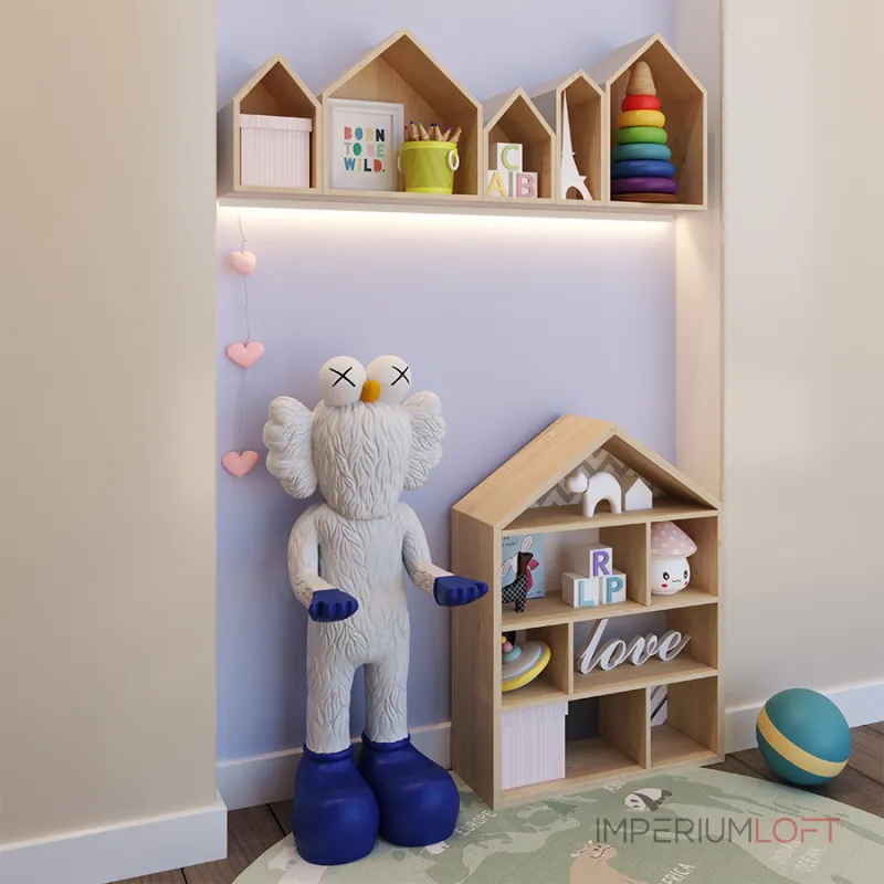 Дизайнерская статуэтка скульптура LeDron Лохматик 80C white от ImperiumLoft