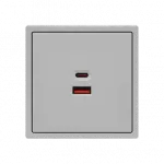 USB зарядное устройство типа A+С LeDron USB Socket A+C 65W Light Grey от ImperiumLoft