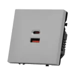 USB зарядное устройство типа A+С LeDron USB Socket A+C 65W Light Grey от ImperiumLoft