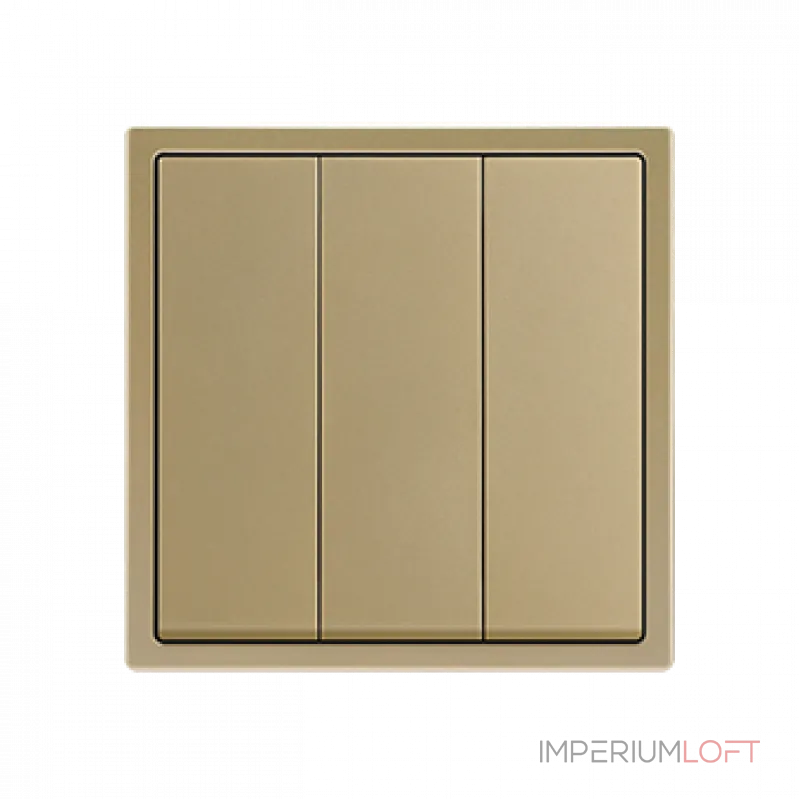 Трехклавишный выключатель LeDron 3 Gang 1 Way Gold от ImperiumLoft Трехклавишный выключатель LeDron 3 Gang 1 Way Gold от ImperiumLoft