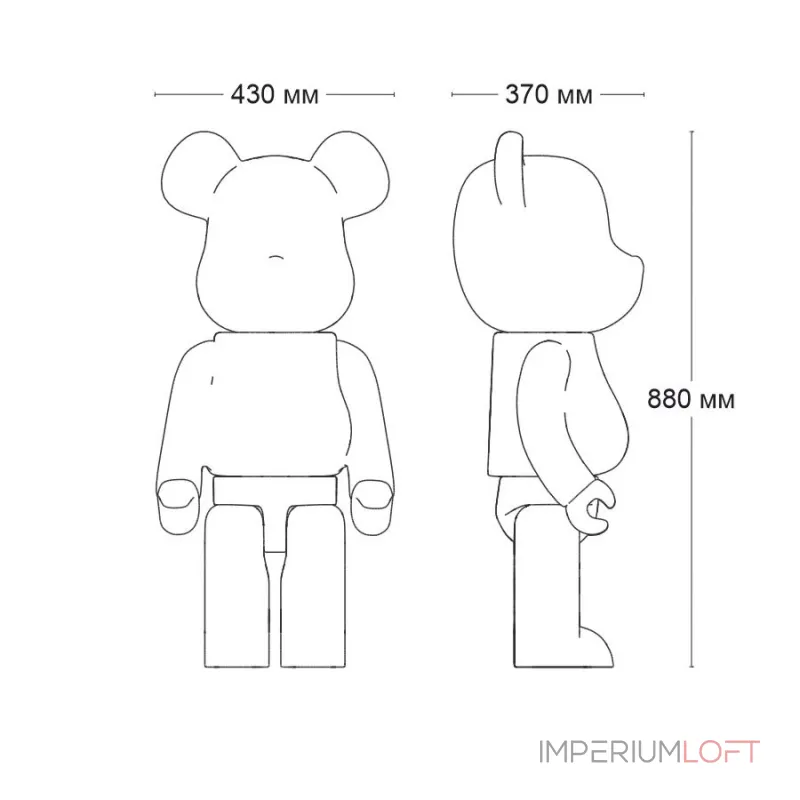 Статуэтка LeDron BEAR Mini BN95 Gold от ImperiumLoft Статуэтка LeDron BEAR Mini BN95 Gold от ImperiumLoft