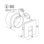 Встраиваемый светодиодный светильник для стен и ступеней LeDron WLB127/1W B от ImperiumLoft