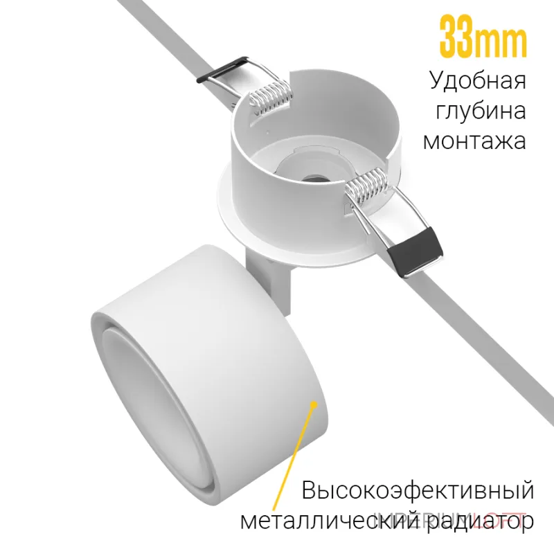 Встраиваемый потолочный светильник LeDron SAGITONY R BASIC S75 W TRIAC от ImperiumLoft Встраиваемый потолочный светильник LeDron SAGITONY R BASIC S75 W TRIAC от ImperiumLoft