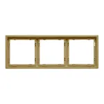 Рамка на 3 поста для розеток и выключателей LeDron 3 Frame PC Gold от ImperiumLoft