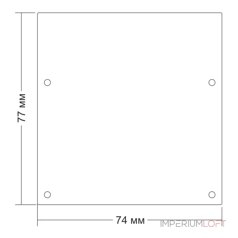 Заглушка для накладного профиля LeDron 13171-Z Black от ImperiumLoft