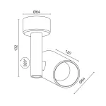 Потолочный поворотный светодиодный светильник LeDron CSU0609 CSU0609 Black-Grey TRIAC от ImperiumLoft