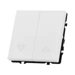 Двухклавишный жалюзийный выключатель LeDron 2 Gang Curtain Switch White от ImperiumLoft