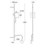 Деревянный настенный светильник под сменную лампу LeDron MYCW-YSL от ImperiumLoft