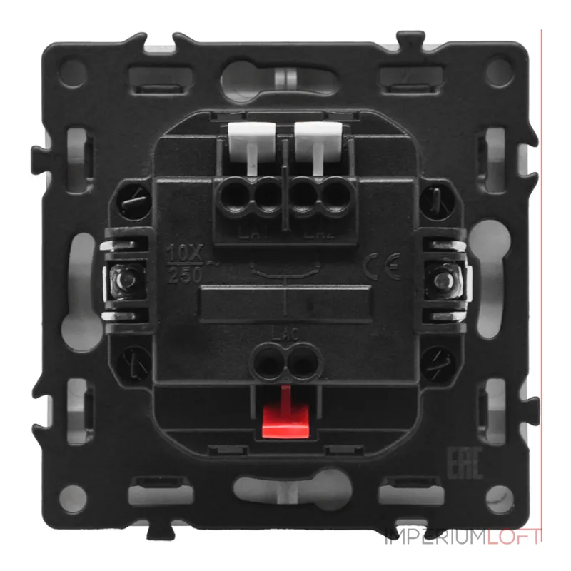 Двухклавишный выключатель LeDron 2 Gang 1 Way Light Grey от ImperiumLoft