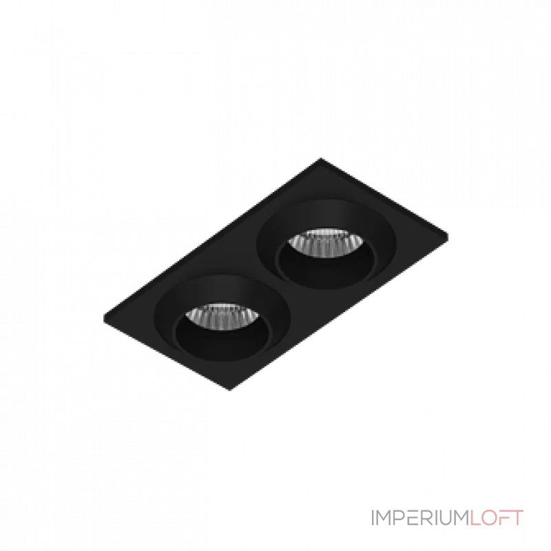 Встраиваемый светодиодный светильник LeDron GIZA MINI GIZA MINI SQ2 Black от ImperiumLoft