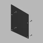 Заглушка для накладного профиля LeDron 13171-Z Black от ImperiumLoft