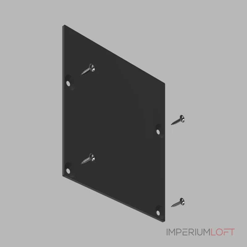 Заглушка для накладного профиля LeDron 13171-Z Black от ImperiumLoft