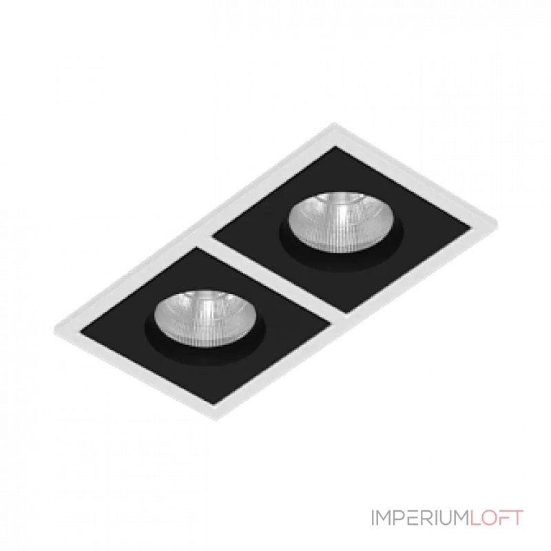 Встраиваемый светодиодный светильник LeDron BRUTAL BRUTAL SQ2 White-Black от ImperiumLoft