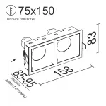 Встраиваемый светильник под сменную лампу LeDron RISE KIT2 RISE KIT2 White-Black от ImperiumLoft