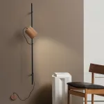 Деревянный настенный светильник под сменную лампу LeDron MYCW-YSL от ImperiumLoft