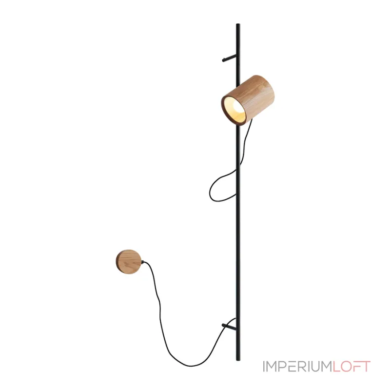 Деревянный настенный светильник под сменную лампу LeDron MYCW-YSL от ImperiumLoft