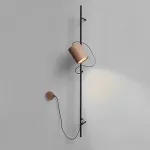 Деревянный настенный светильник под сменную лампу LeDron MYCW-YSL от ImperiumLoft