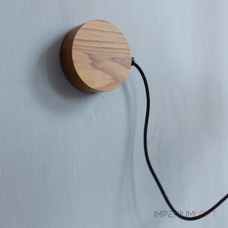 Деревянный настенный светильник под сменную лампу LeDron MYCW-YSL от ImperiumLoft